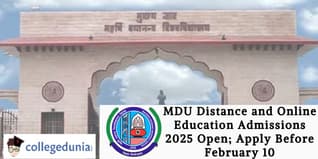 MDU Distance and Online Education Admissions 2025 Open; Apply Before February 10